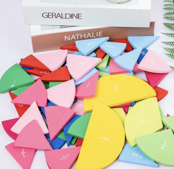 Jeu de fraction en bois – Image 3